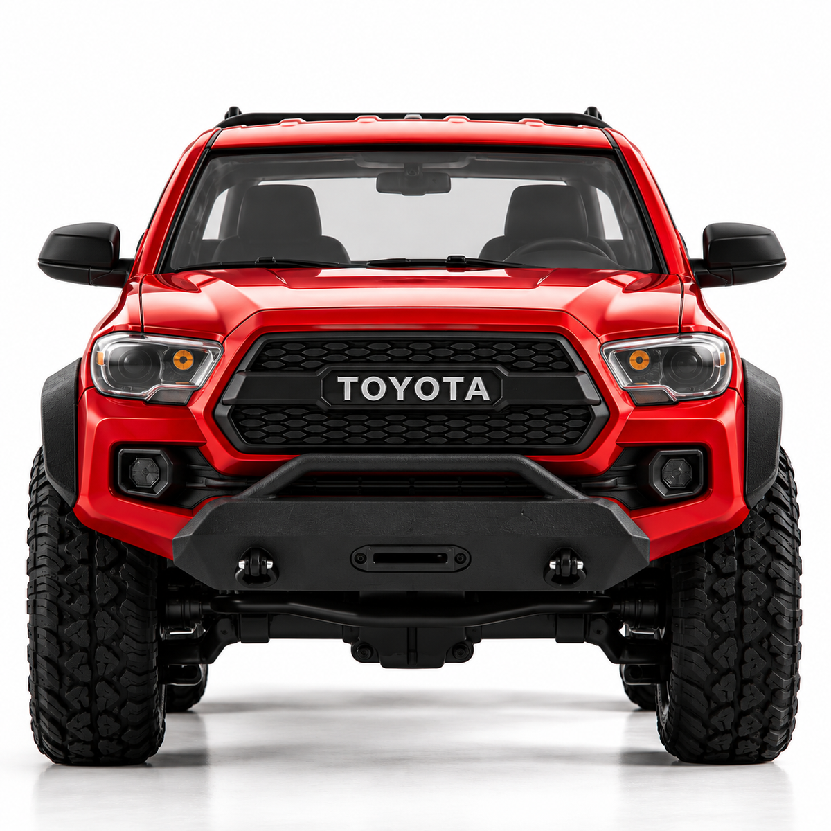 Red RC Toyota Tacoma Crawler