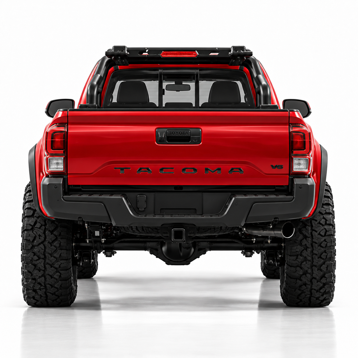 Red RC Toyota Tacoma Crawler